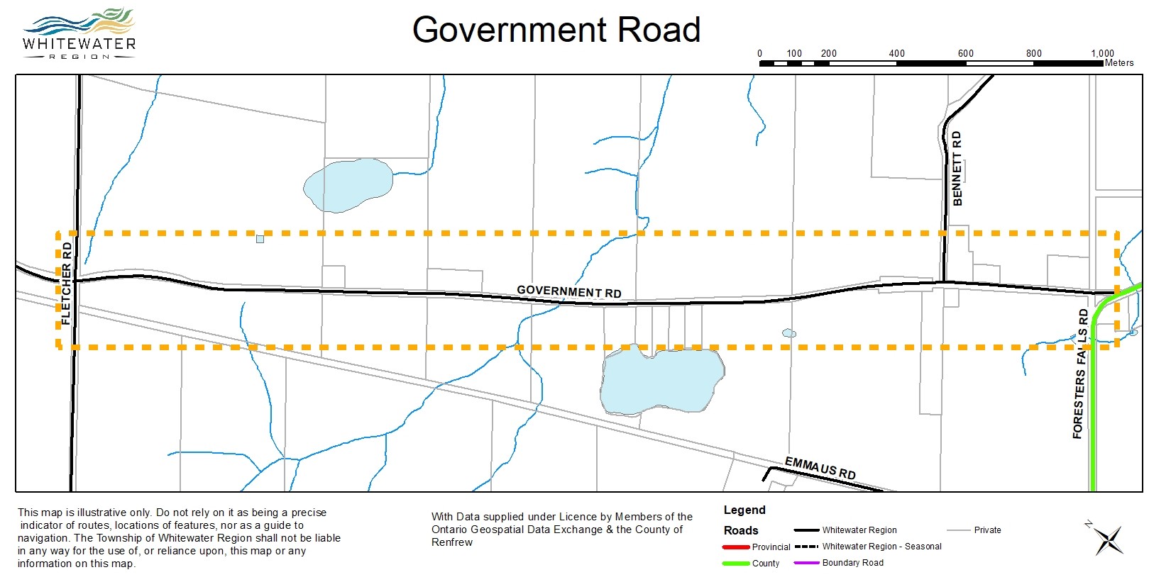 map of Government Road