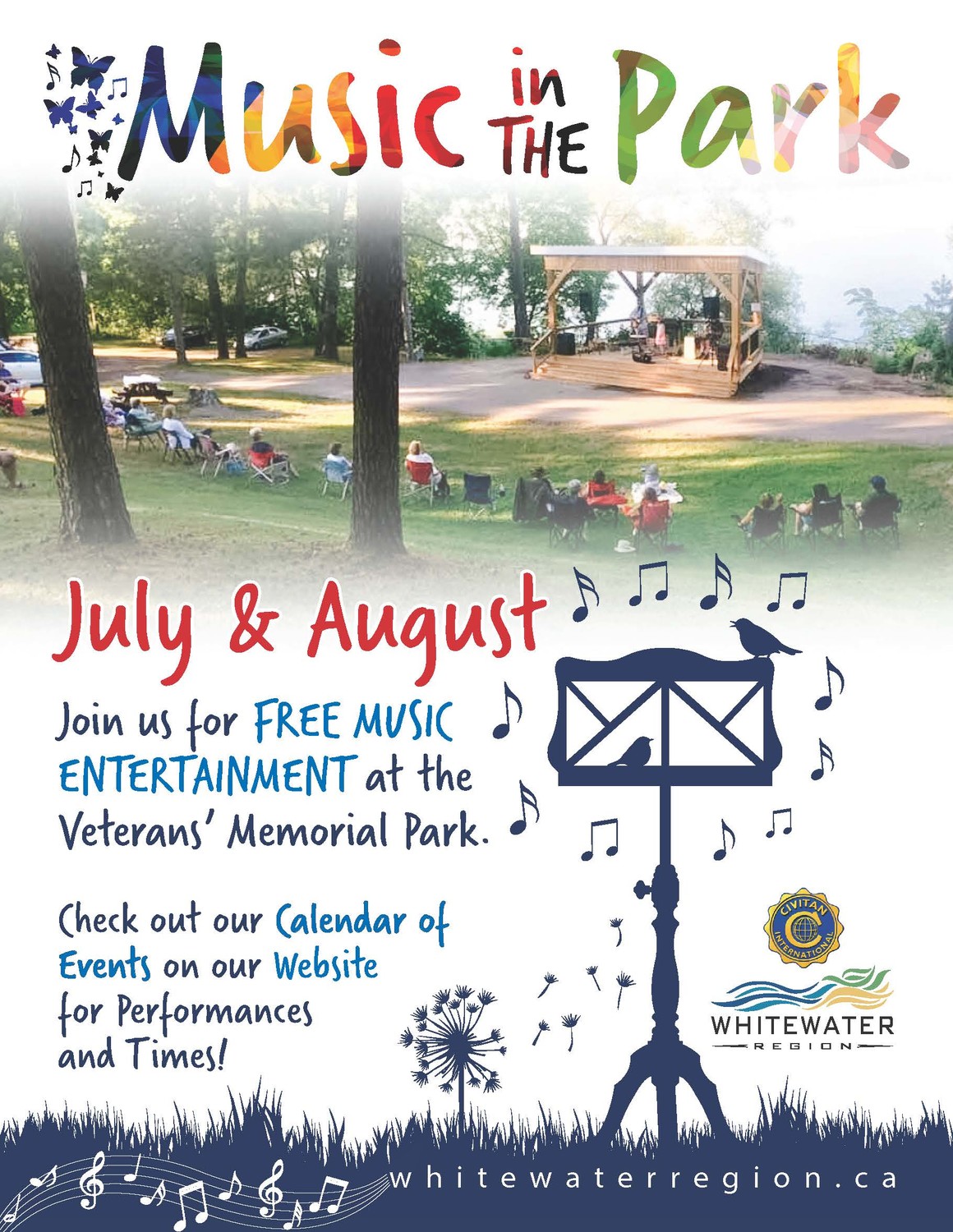 Music in the Park Whitewater Region