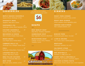 <strong>Griffith Farms</strong><br />A locally owned business that prepares, cooks and puts together nutritious meals